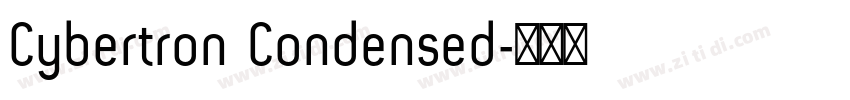 Cybertron Condensed字体转换